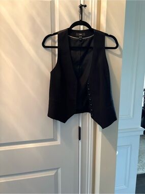 H&M Black Women's Vest with Subtle Texture